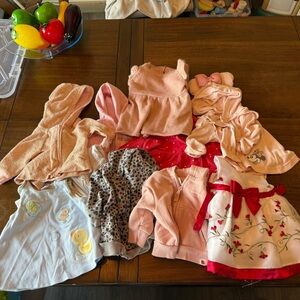 10 piece fall/ winter 0-3 months girls clothing‎ bundle